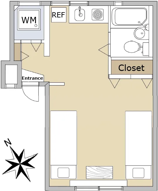 Hiroo apartment floor plan